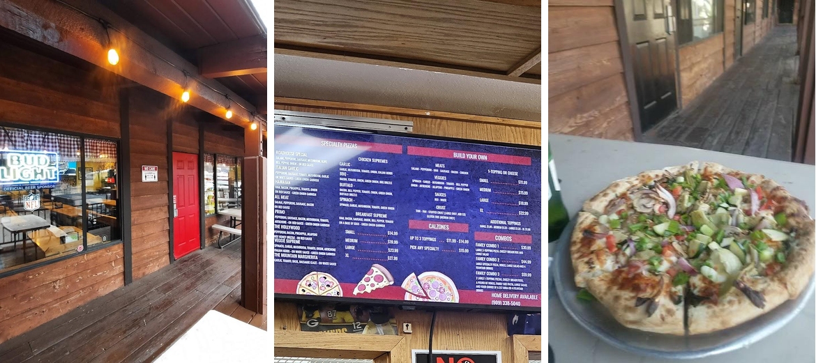 Road House Pizza Menu